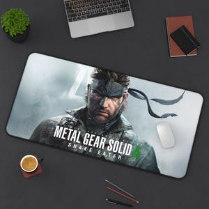 Alfombrilla de escritorio/ratón para juegos Retro MG Solid Snake Eater