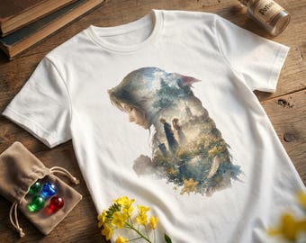 Vintage - Final Fantasy VII T-Shirt: Aerith Art Print Tee