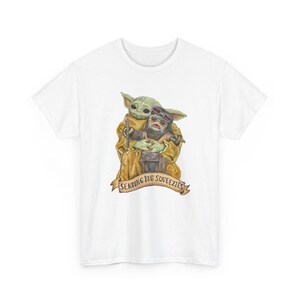 Vintage Star Wars The Mandalorian And Grogu Shirt, Grogu Bounty Hunter Shirt, 90s Style Star Wars Shirt, Baby Yoda Tee, Mandalorian Shirt image 4