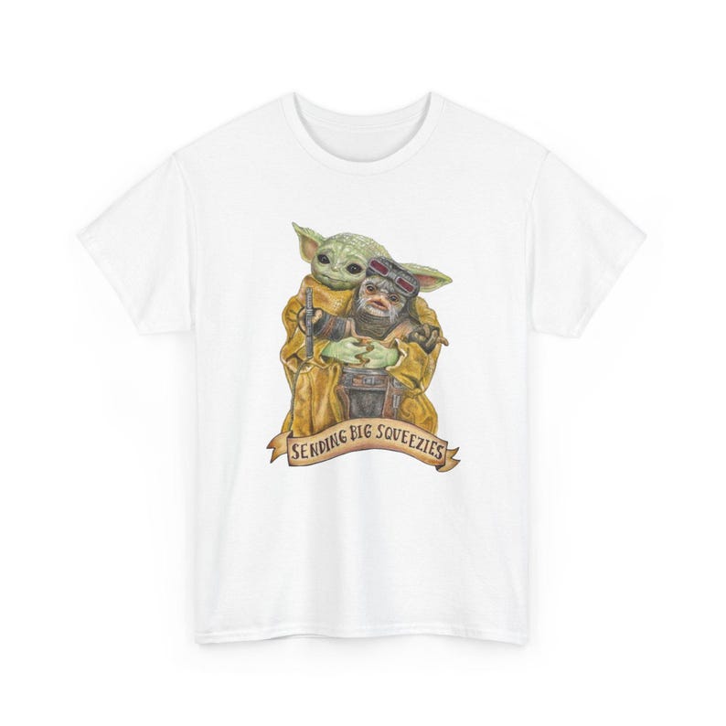 Vintage Star Wars The Mandalorian And Grogu Shirt, Grogu Bounty Hunter Shirt, 90s Style Star Wars Shirt, Baby Yoda Tee, Mandalorian Shirt image 4