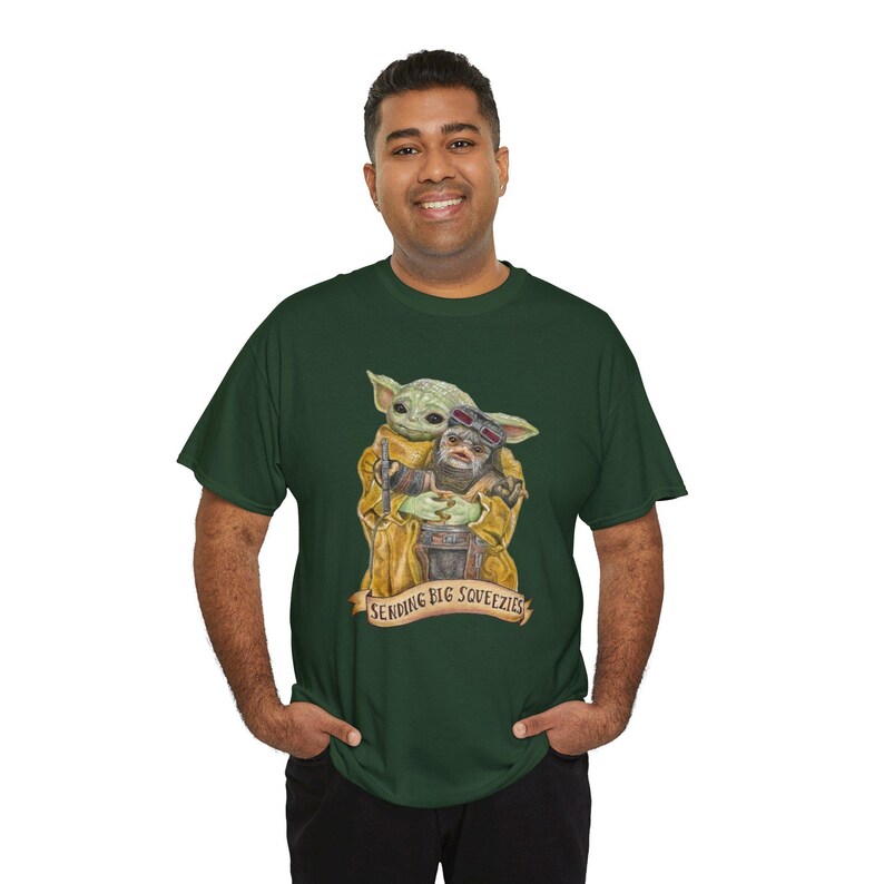 Vintage Star Wars The Mandalorian And Grogu Shirt, Grogu Bounty Hunter Shirt, 90s Style Star Wars Shirt, Baby Yoda Tee, Mandalorian Shirt image 10
