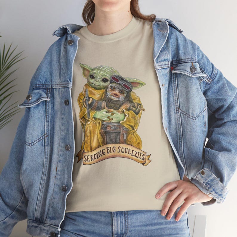 Vintage Star Wars The Mandalorian And Grogu Shirt, Grogu Bounty Hunter Shirt, 90s Style Star Wars Shirt, Baby Yoda Tee, Mandalorian Shirt image 13