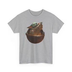 Vintage Star Wars The Mandalorian And Grogu Shirt, Grogu Bounty Hunter Shirt, 90s Style Star Wars Shirt, Baby Yoda Tee, Mandalorian Shirt image 3