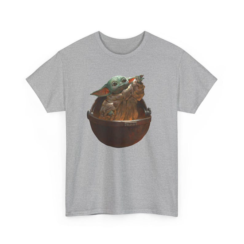 Vintage Star Wars The Mandalorian And Grogu Shirt, Grogu Bounty Hunter Shirt, 90s Style Star Wars Shirt, Baby Yoda Tee, Mandalorian Shirt image 3