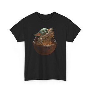 Vintage Star Wars The Mandalorian And Grogu Shirt, Grogu Bounty Hunter Shirt, 90s Style Star Wars Shirt, Baby Yoda Tee, Mandalorian Shirt image 5