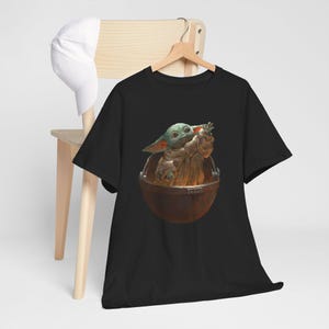 Vintage Star Wars The Mandalorian And Grogu Shirt, Grogu Bounty Hunter Shirt, 90s Style Star Wars Shirt, Baby Yoda Tee, Mandalorian Shirt image 1