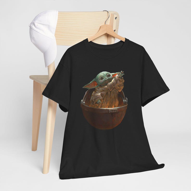 Vintage Star Wars The Mandalorian And Grogu Shirt, Grogu Bounty Hunter Shirt, 90s Style Star Wars Shirt, Baby Yoda Tee, Mandalorian Shirt image 1