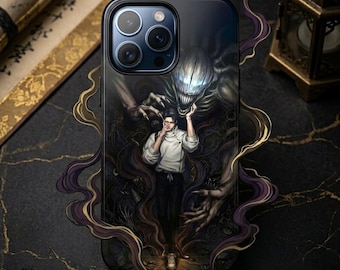 Funda para teléfono de anime / Misterio inquietante, criaturas sonrientes, protección de doble capa