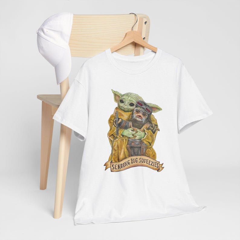 Vintage Star Wars The Mandalorian And Grogu Shirt, Grogu Bounty Hunter Shirt, 90s Style Star Wars Shirt, Baby Yoda Tee, Mandalorian Shirt image 1