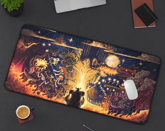 Alfombrilla de escritorio con mural antiguo de OP Elbaf