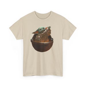 Vintage Star Wars The Mandalorian And Grogu Shirt, Grogu Bounty Hunter Shirt, 90s Style Star Wars Shirt, Baby Yoda Tee, Mandalorian Shirt image 2