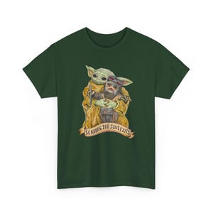 Vintage Star Wars The Mandalorian And Grogu Shirt, Grogu Bounty Hunter Shirt, 90s Style Star Wars Shirt, Baby Yoda Tee, Mandalorian Shirt image 6