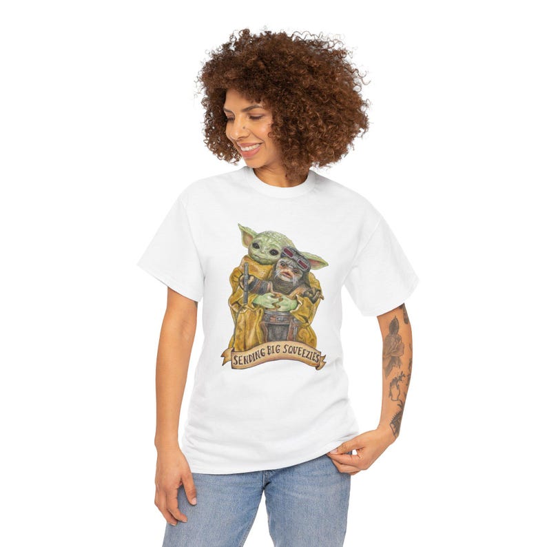Vintage Star Wars The Mandalorian And Grogu Shirt, Grogu Bounty Hunter Shirt, 90s Style Star Wars Shirt, Baby Yoda Tee, Mandalorian Shirt image 11