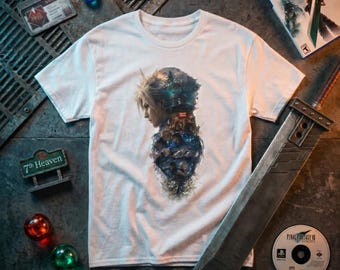 Vintage - Final Fantasy VII T-Shirt: Cloud Art Print Tee