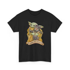 Vintage Star Wars The Mandalorian And Grogu Shirt, Grogu Bounty Hunter Shirt, 90s Style Star Wars Shirt, Baby Yoda Tee, Mandalorian Shirt image 5