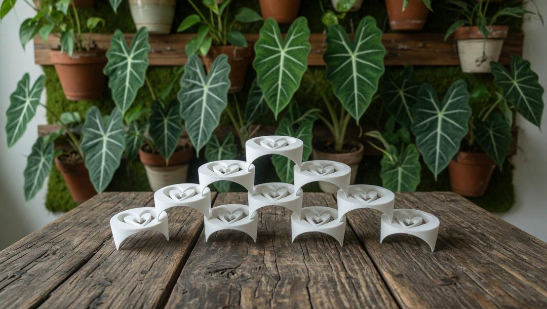 Corm Riser Custom Heart Shaped Corm Riser Disc Alocasia Propogation X 10 - Etsy