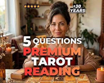 5 Question Tarot Reading, Same Hour Reading, Fast Tarot Reading, Astrology Insight, Quick Answers, Telepathy Reading, Psychic Advice