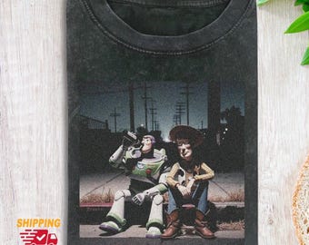 Toy Story Comfort Farben Tshirt, Buzz Lightjahre Woody Shirt für Männer Frauen, Pixar Tee, Animation T-Shirt, Film-Liebhaber Geschenk