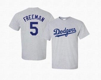 Dodgers T-Shirt, Custom LA Baseball Shirt, Dodgers Tee, Freeman Shirt, Freddie Freeman  Shirt