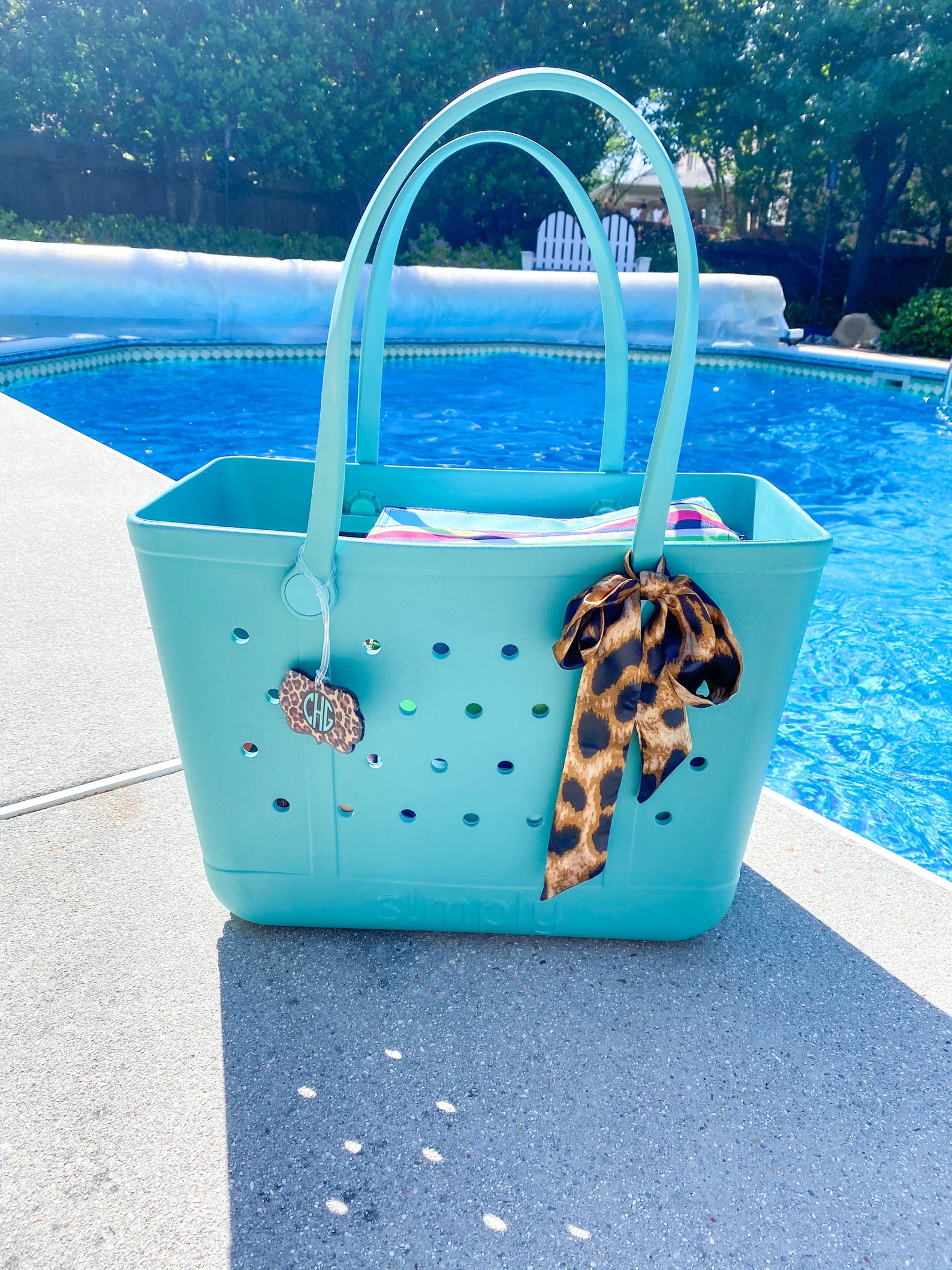 Leopard purse scarf. Bogg bag charms. Beach bag | Etsy