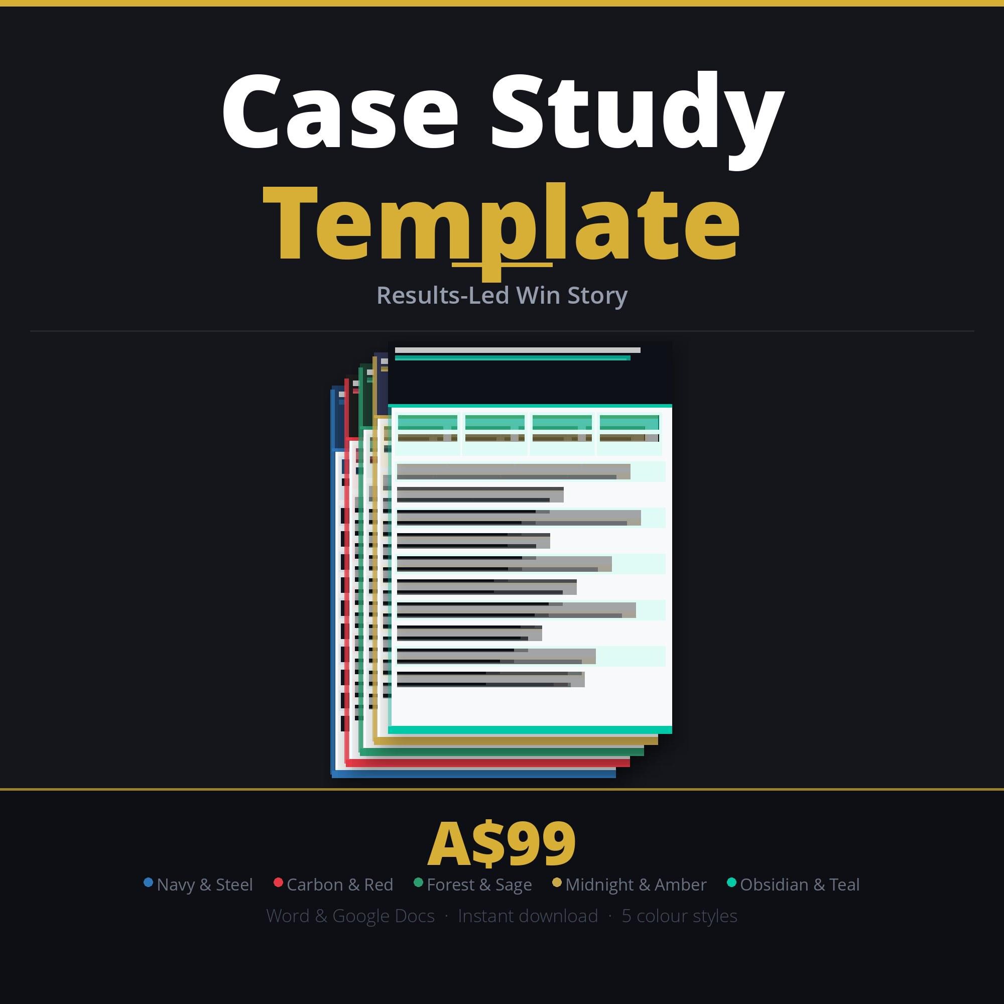 Case Study Template Word — IT Customer Success Story — Technology ...