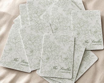 Libro de firmas personalizado con cartas de póker, tarjetas de mensajes de boda personalizadas, tarjetas de consejos para la boda, regalo único para recordar la boda.