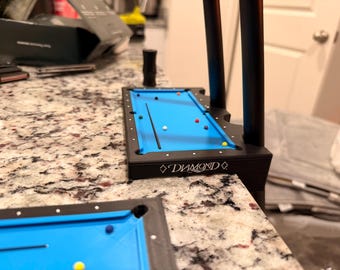 Diamond Billiards Cue Holder | Pool Stick Holder | Pool Player Gift | Pool table Accessory | Official Logo Option