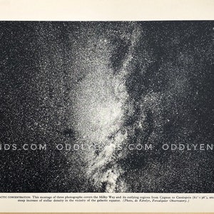 50er Jahre Milchstraße & andere Galaxien, Vintage Weltraum Astronomie, Nicht Reproduktion, Antikes Wohndekor (ref631)