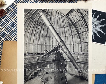 1950s Space Telescope, Vintage Space Astronomy, Not Reproduction, Antique Home Decor (ref740)