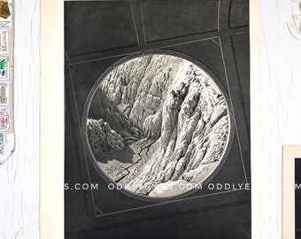 1930's Rare Shuttle Porthole View, Astronomy, Not Reproduction, Vintage Publication, Original Space Plate