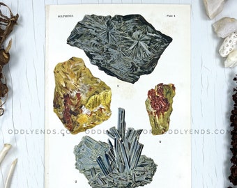 1910's Gems & Minerals, Not Reproduction, Vintage Publication