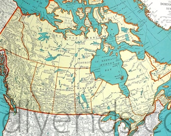 1939 Canada Atlas Map