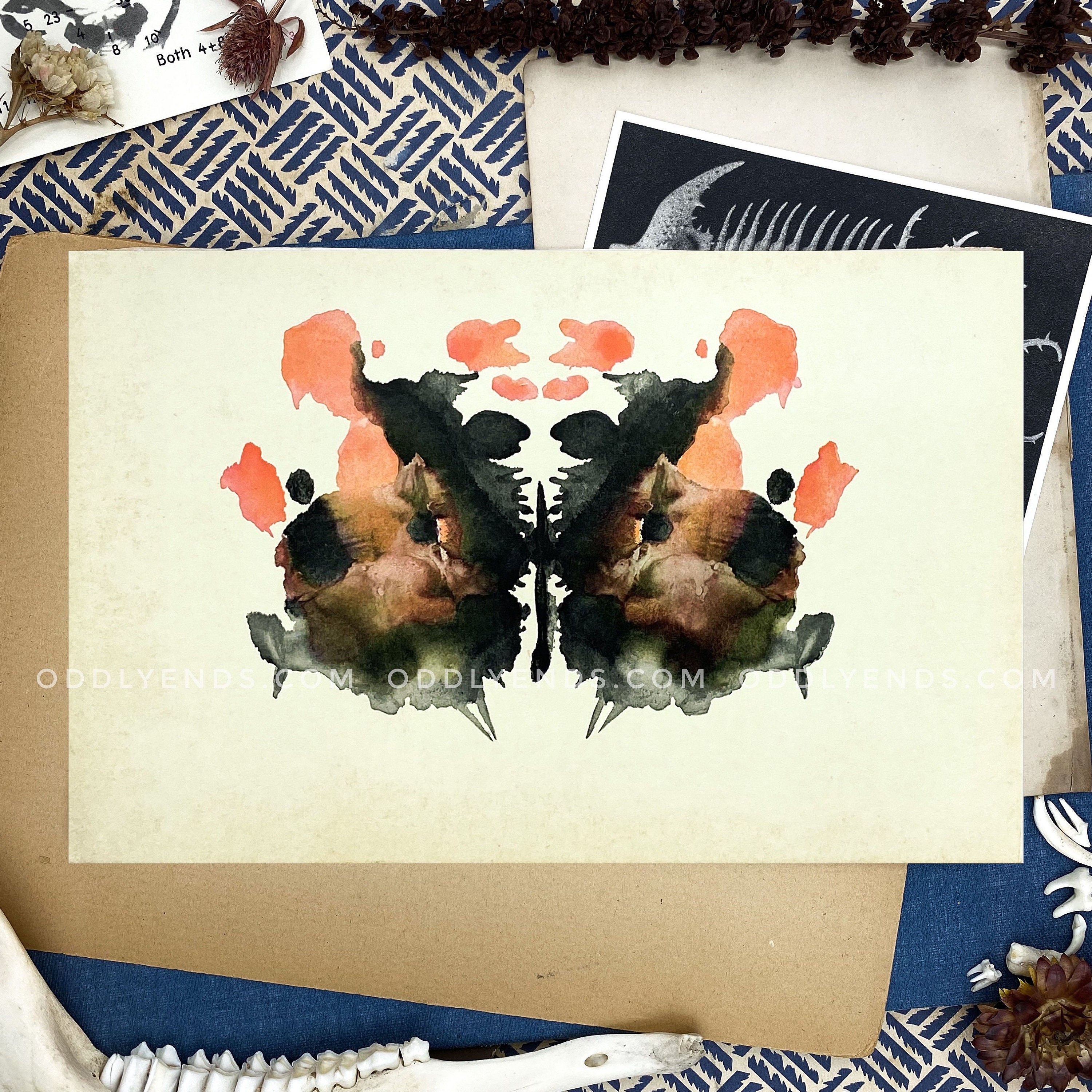  CA0370 Rorschach Psychological Test Leather Smart