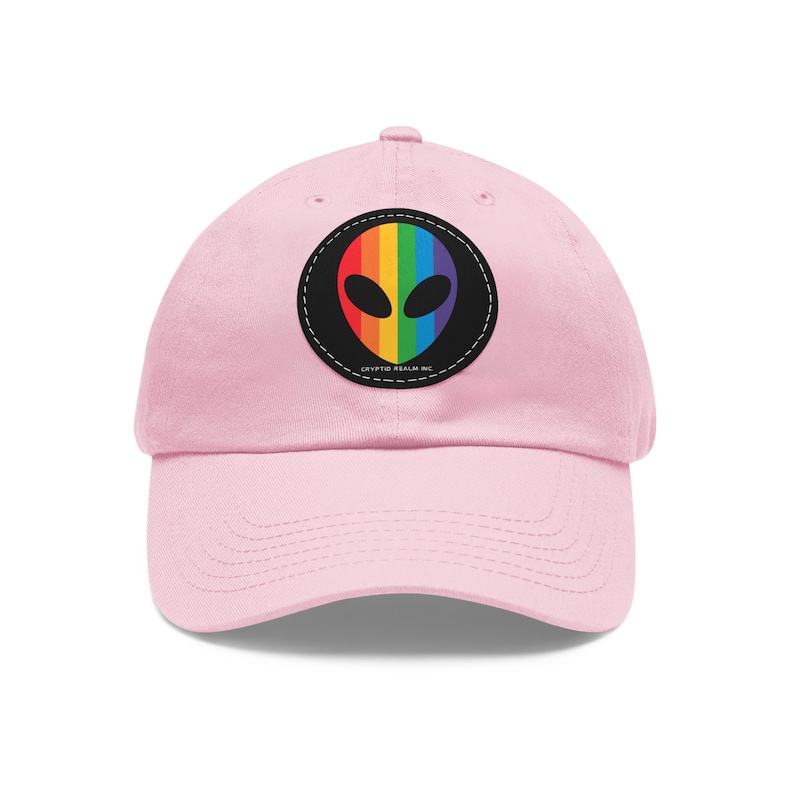 Rainbow Alien Head Patch Hat (Diff Hat Colors Available) image 16