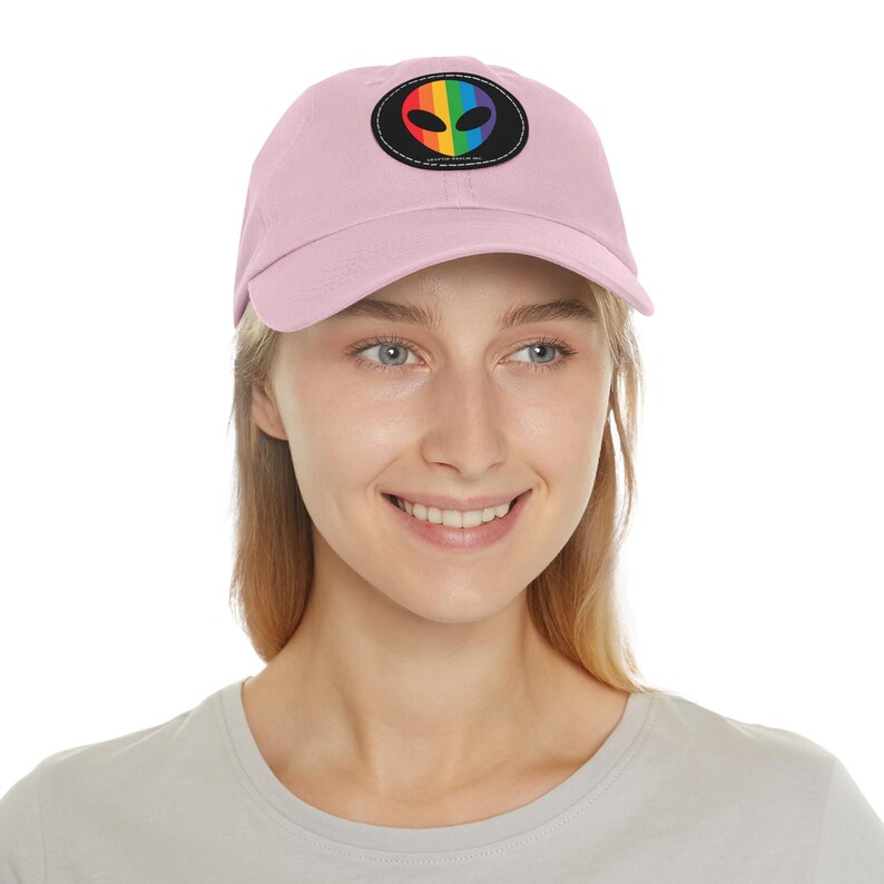 Rainbow Alien Head Patch Hat (Diff Hat Colors Available) image 19