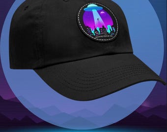 Gorra retro con parche de abducción alienígena (disponible en diferentes colores)