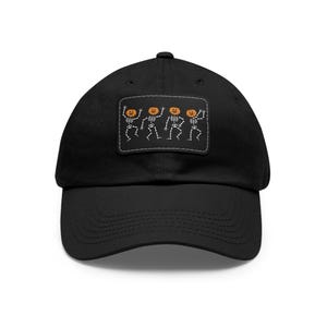 Cappello da papà con scheletri danzanti e teste di zucca / Toppa di Halloween