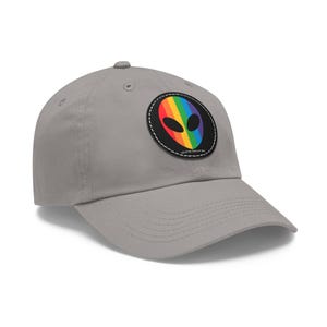 Rainbow Alien Head Patch Hat (Diff Hat Colors Available) image 17