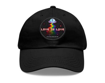 El amor es amor. Gorra con parche de ovni LGBTQ (disponible en diferentes colores).