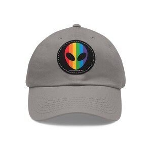Rainbow Alien Head Patch Hat (Diff Hat Colors Available) image 15