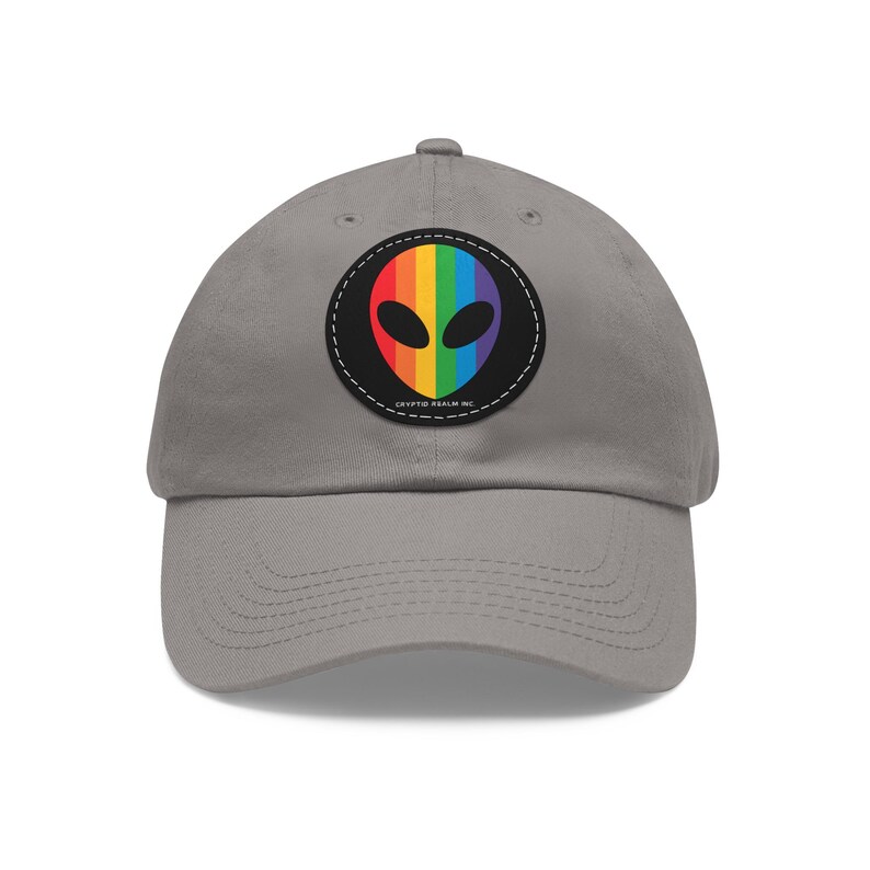 Rainbow Alien Head Patch Hat (Diff Hat Colors Available) image 15