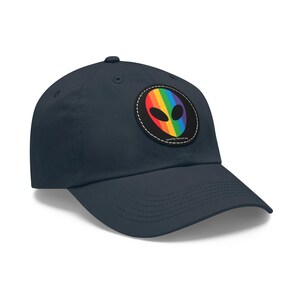 Rainbow Alien Head Patch Hat (Diff Hat Colors Available) image 13