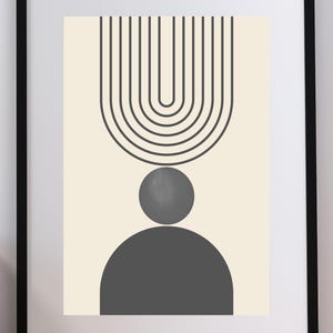 Arte digital minimalista bohemio y moderno: un acto de equilibrio