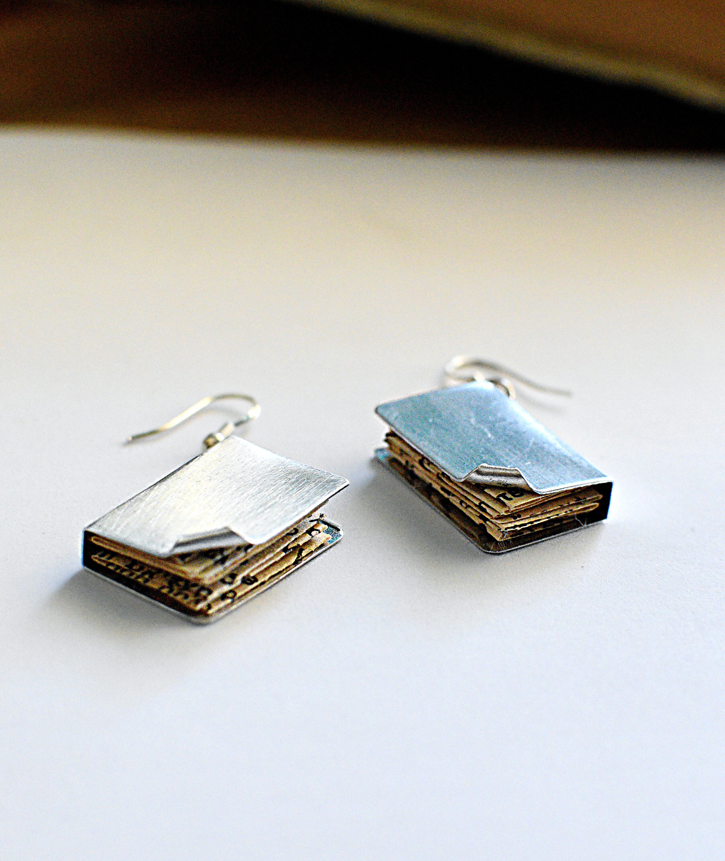 Miniature Book earrings Classic novel Earrings Book jewelry Etsy