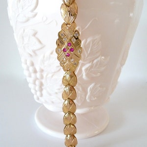 18k Gold Link Bracelet Fine Gold Jewelry Link Style Vintage from TreasuresOfGrace image 4