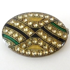 Vintage Pierre Bex Enamel Brooch Pin Art Deco from TreasuresOfGrace