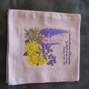James 1:9-10 Lupine Flour Sack Dish Towel