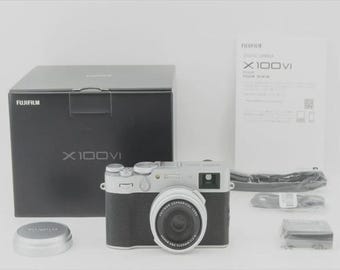 Cámara digital compacta Fujifilm X100VI – 40,2 MP, blanca, completamente nueva, importada de Japón (modelo para EE. UU.)
