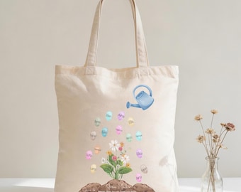 Personalized tote bag, gift for teacher, kindergarten gift, farewell gift, bag with name, thank you teacher gift