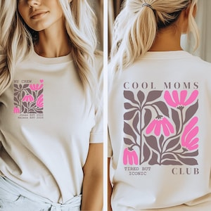 Personlig mamma-t-shirt med barnets namn, mors dag, cool mammaklubb-t-shirt, present till mamma, födelseårströja, personlig mamma-t-shirt
